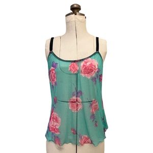 Dolce & Gabbana Sheer Floral Sexy Tank